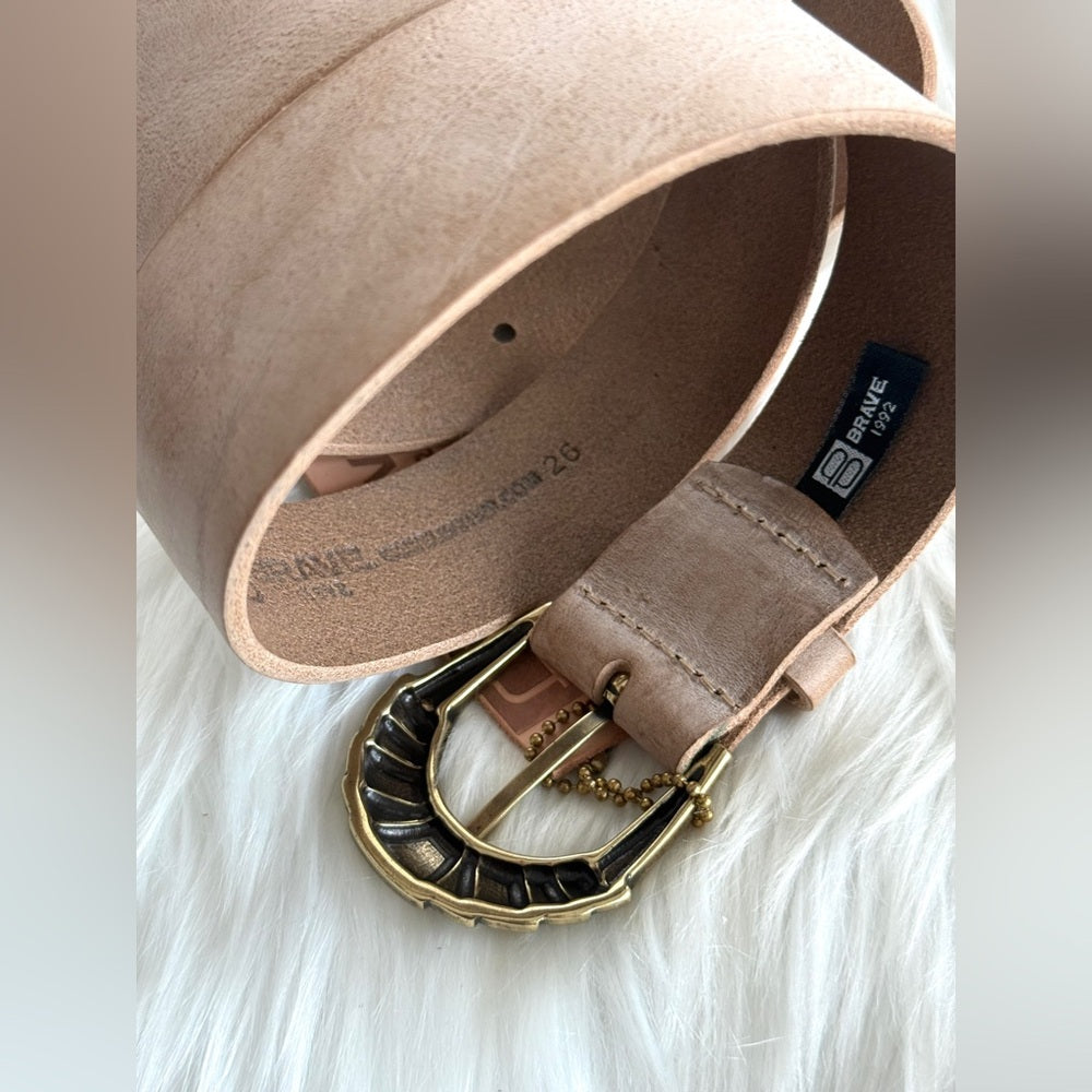 🇨🇦 Brave Leather Collection - Beige Leather with Gold Deco