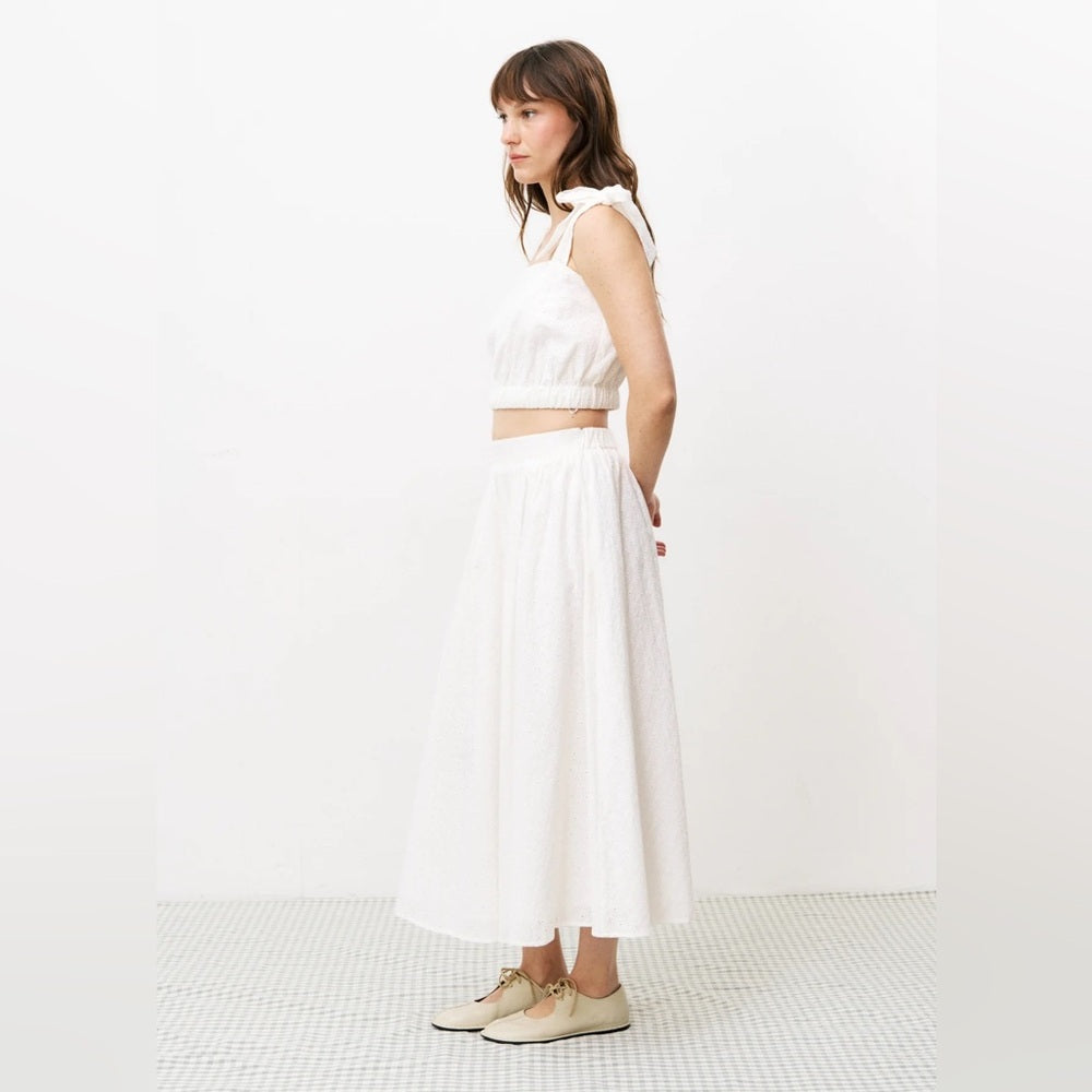 JUPE CASSYLIA BLANC