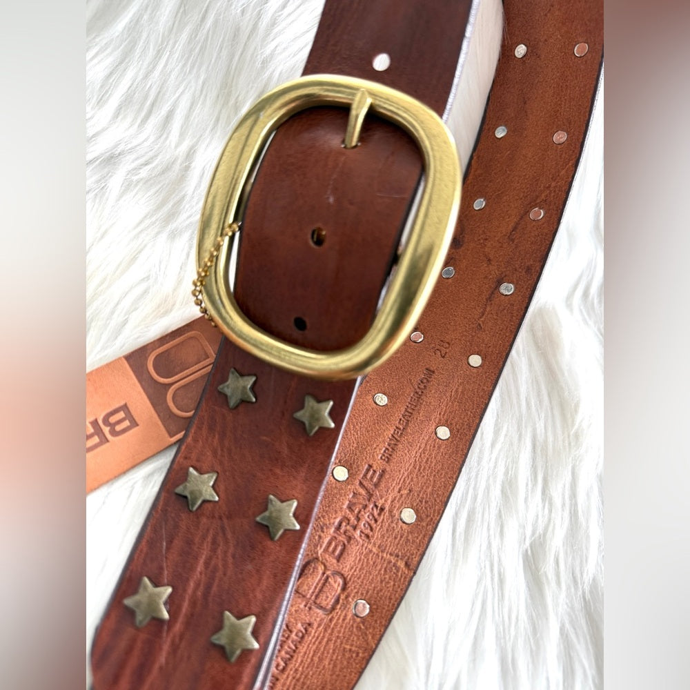 🇨🇦 Brave Leather Collection - MIRI Cognac - Brush Gold