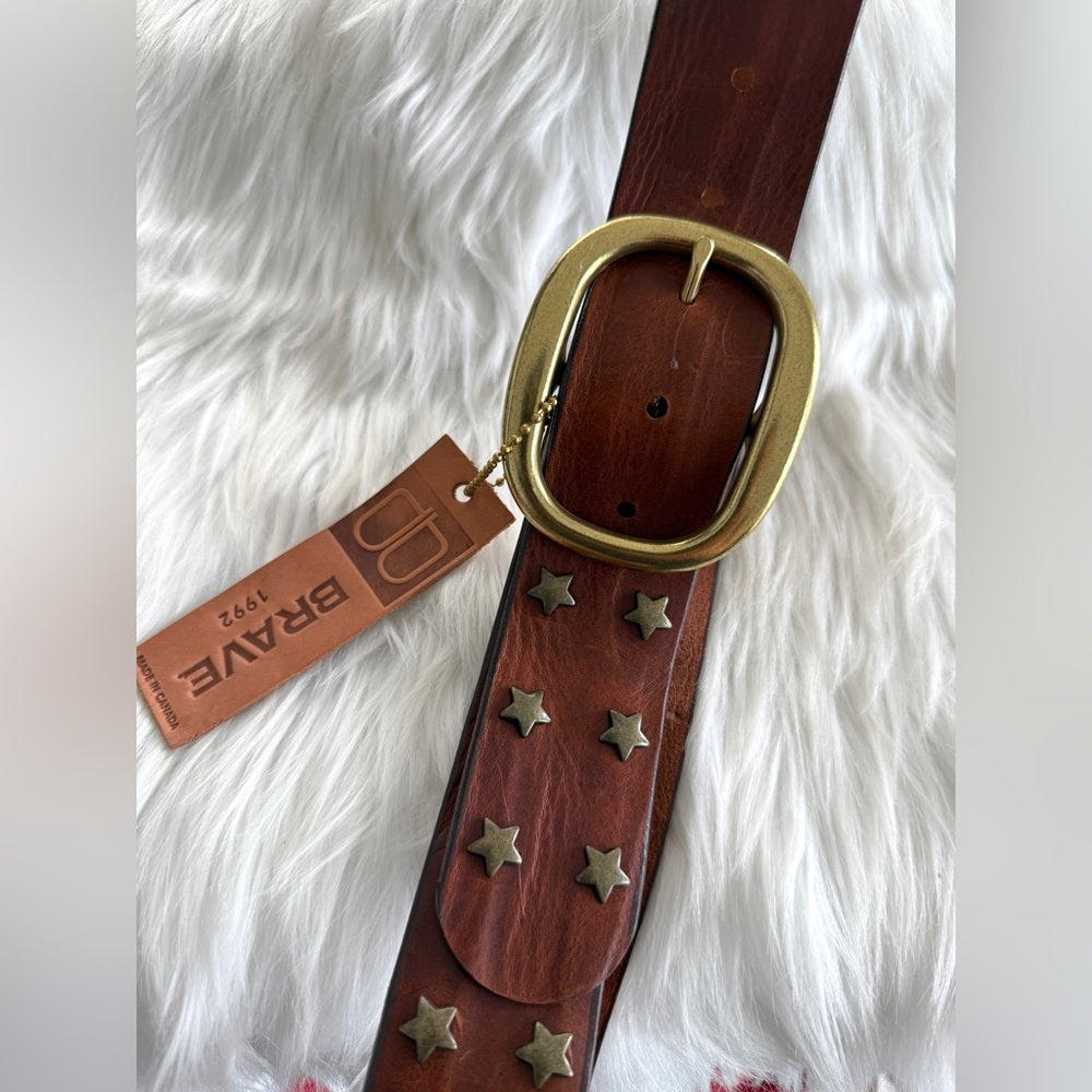 🇨🇦 Brave Leather Collection - MIRI Cognac - Brush Gold