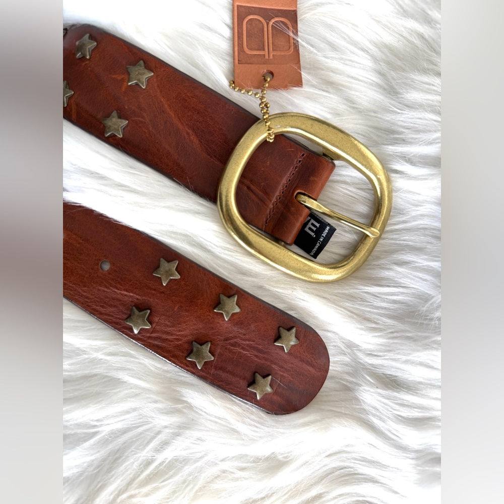 🇨🇦 Brave Leather Collection - MIRI Cognac - Brush Gold