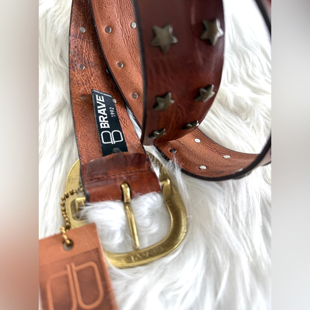 🇨🇦 Brave Leather Collection - MIRI Cognac - Brush Gold