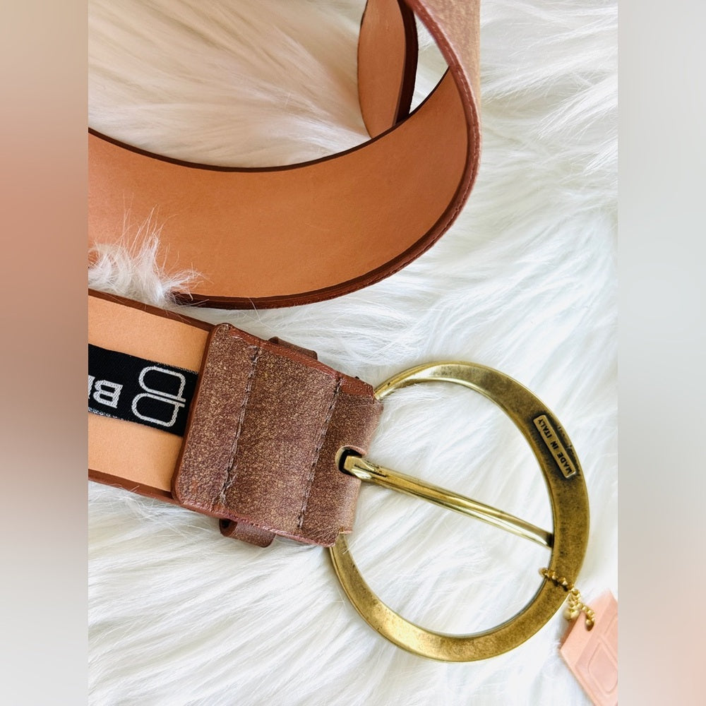 🇨🇦 Brave Leather Collection- VIER Flat Smooth Brown - Brish Gold