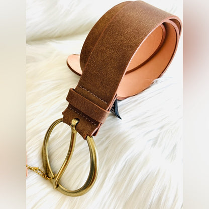 🇨🇦 Brave Leather Collection- VIER Flat Smooth Brown - Brish Gold