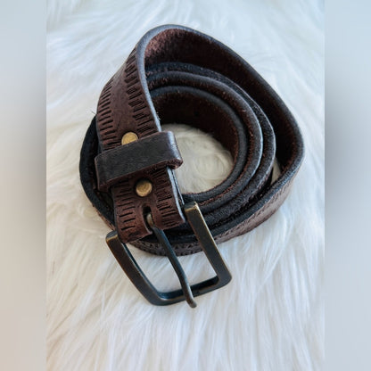 🇨🇦 Brave Leather Collection- Soft Brown Leather - Stained Copper