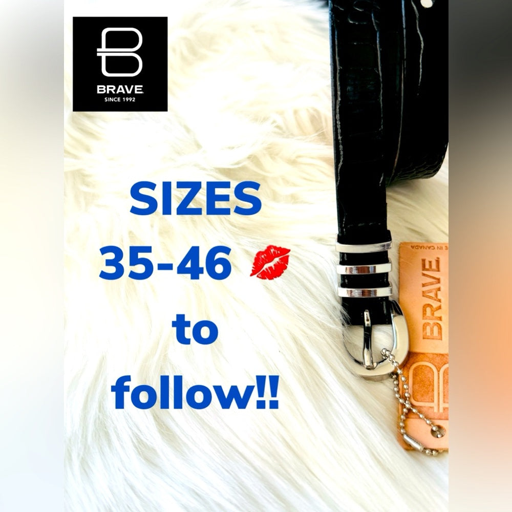 SIZING listing 36-46 BRAVE LEATHER BELTS