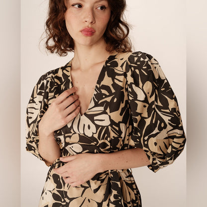 Grace & Mila - SHORT DRESS BEIGE PAVANE