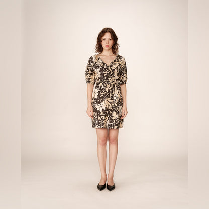 Grace & Mila - SHORT DRESS BEIGE PAVANE