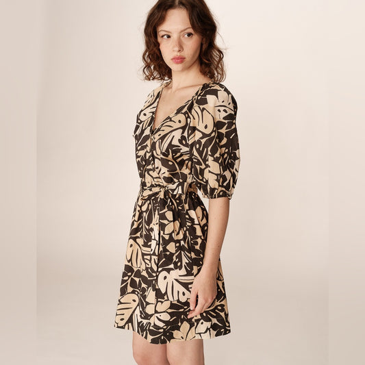 Grace & Mila - SHORT DRESS BEIGE PAVANE