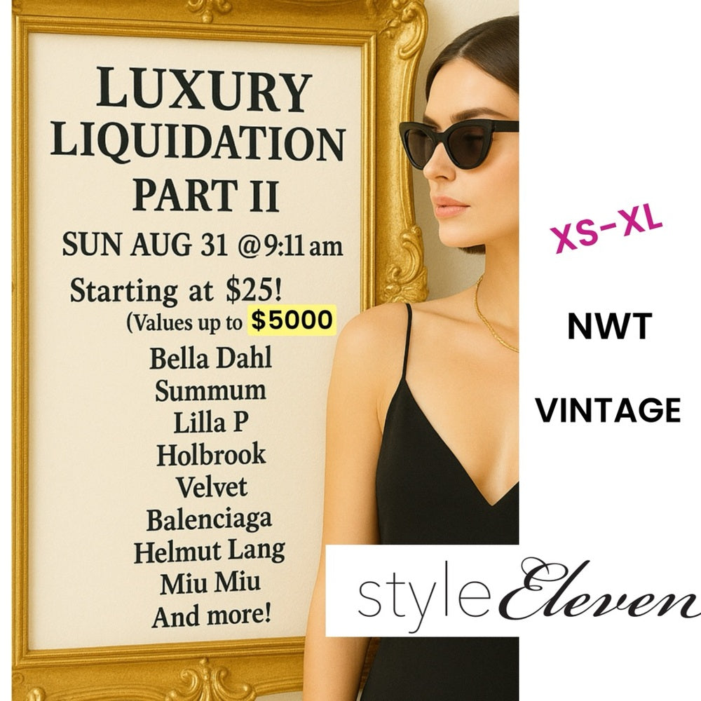 LUXURY LIQUIDATION PART II‼️ Aug 31 ⚠️  🚨 PROMOTION ALERT 🚨 💃🏿