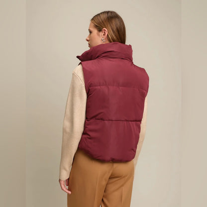 KANSAS REVERSIBLE PUFFER GILET Burgundy