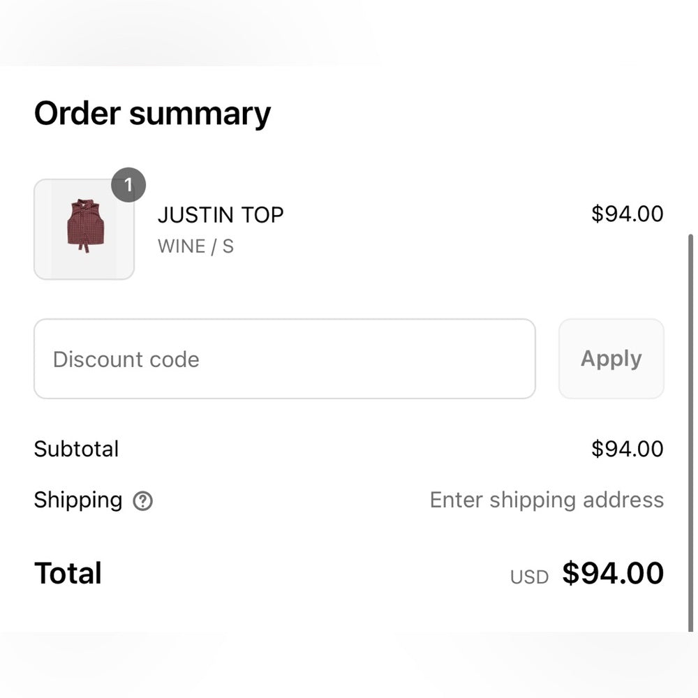 JUSTIN TOP - Burgundy
