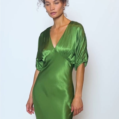 Nation LTD Lush Green Satin Gown