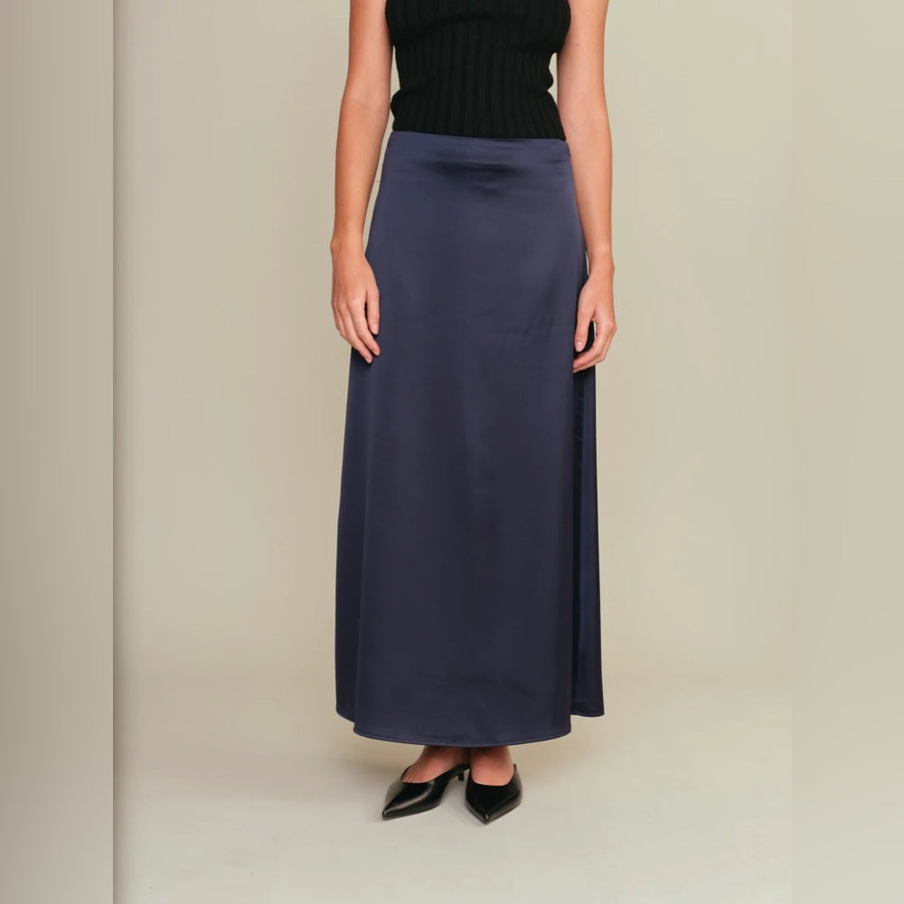 MARCUS Elegant Navy Blue Women's Skirt