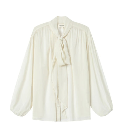 TIE-NECK BLOUSE ECRU
SPLENDIDE