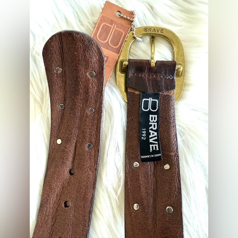 🇨🇦 Brave Leather Collection - Brown Scrunchy Leather