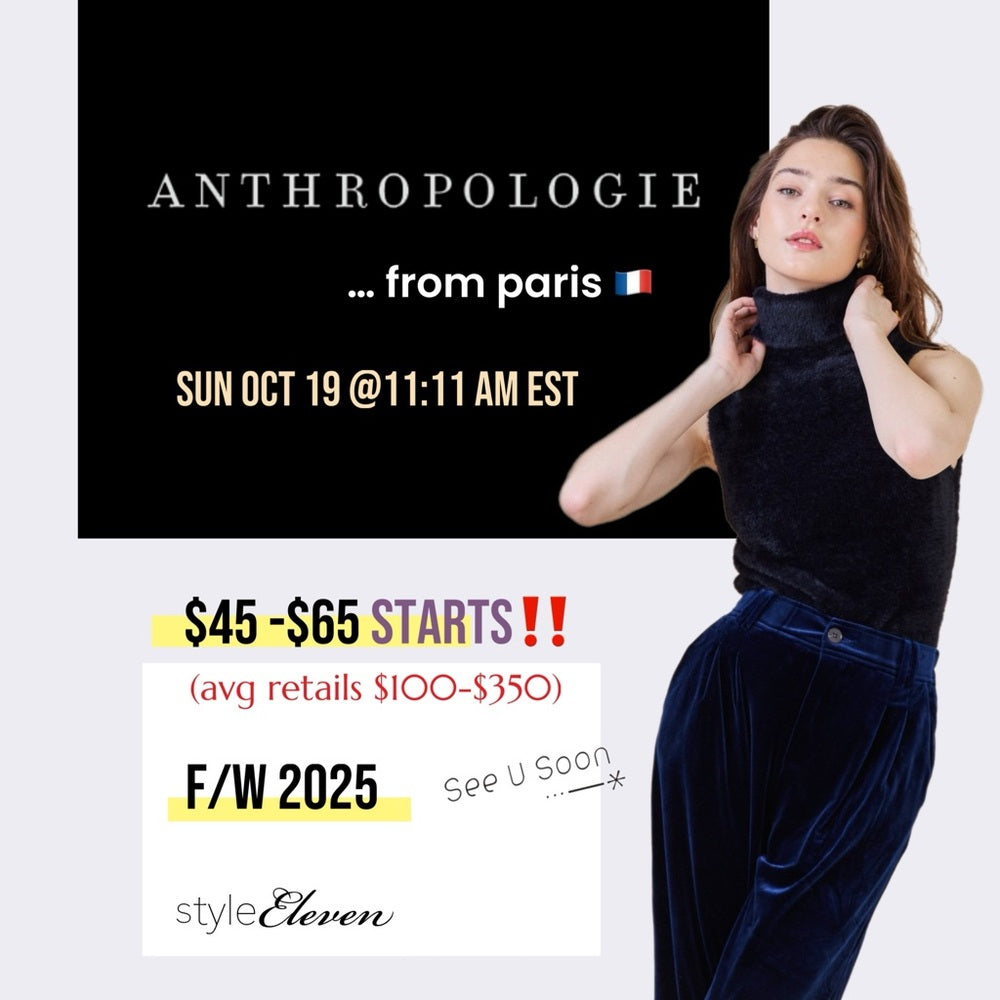 Anthropologie from PARIS - QUICK LISTING 🐰 ⏰ See u Soon *