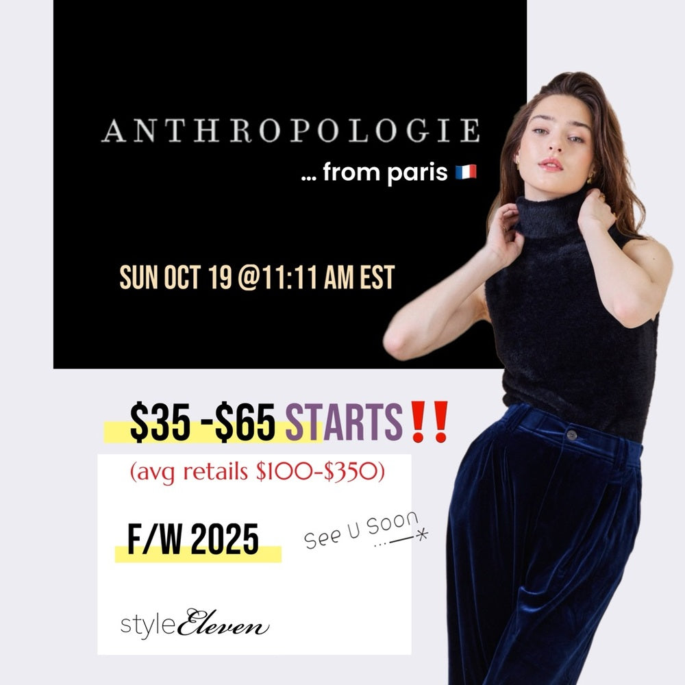 Anthropologie from PARIS - QUICK LISTING 🐰 ⏰ See u Soon *