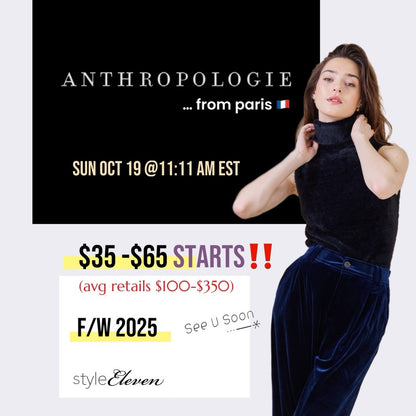 Anthropologie from PARIS - QUICK LISTING 🐰 ⏰ See u Soon *