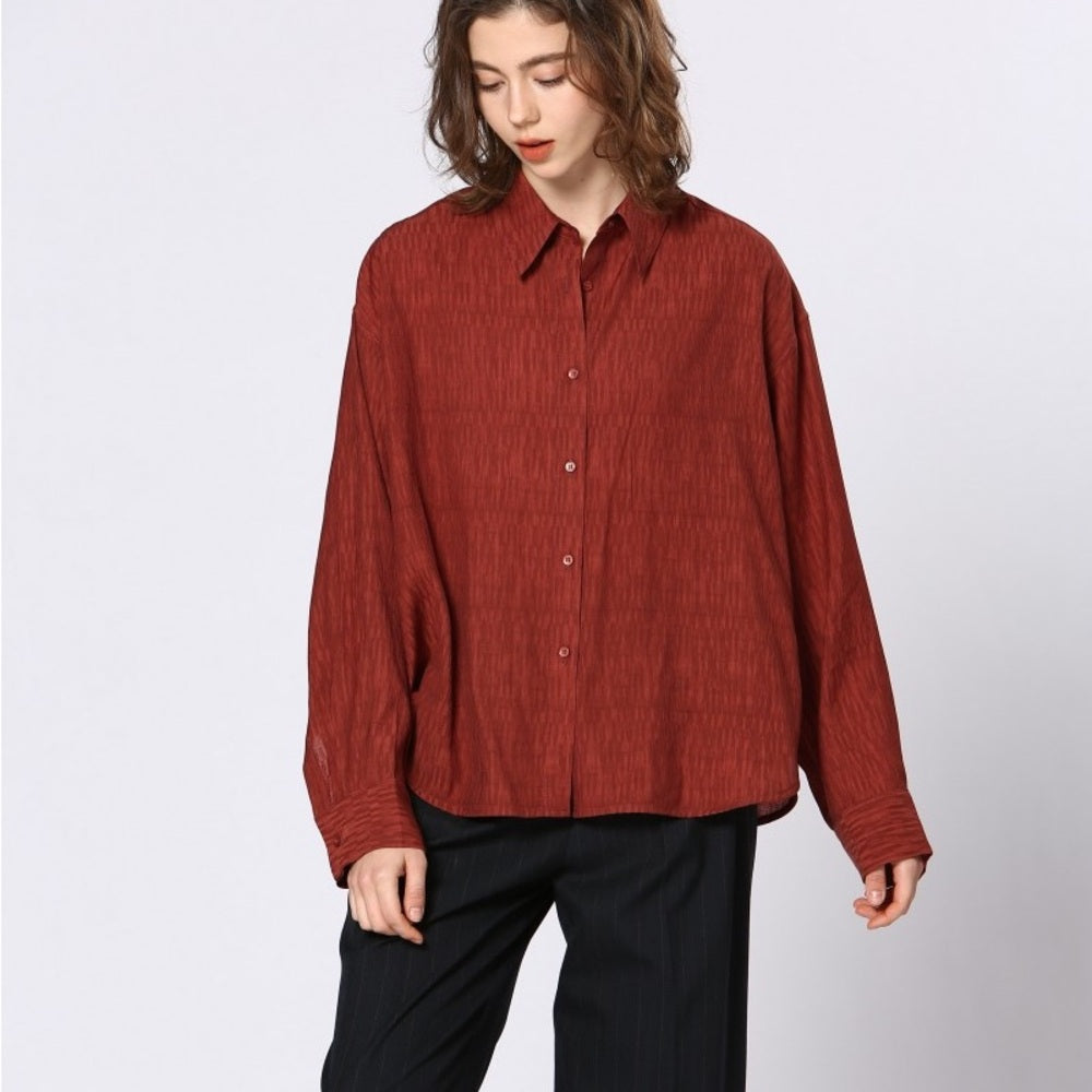 18. OS Brick Longsleeve Shirt - Textured Fabric