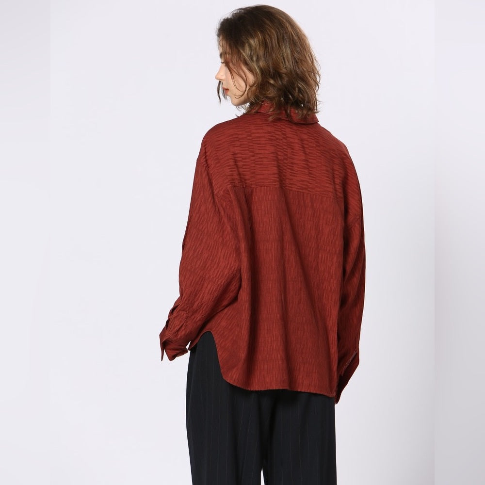 18. OS Brick Longsleeve Shirt - Textured Fabric