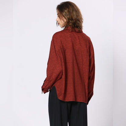 18. OS Brick Longsleeve Shirt - Textured Fabric