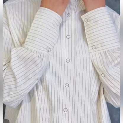 East 42nd Street - OS Pinstripe Button Down Collar Shirt