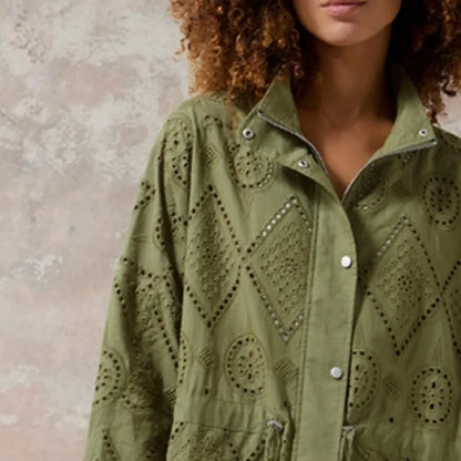 East 42nd Street - White Women's Autumn Jacket