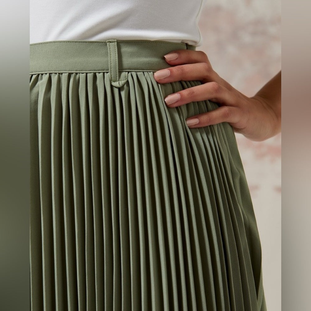 East 42nd Street - Olive Green Women's Skirt