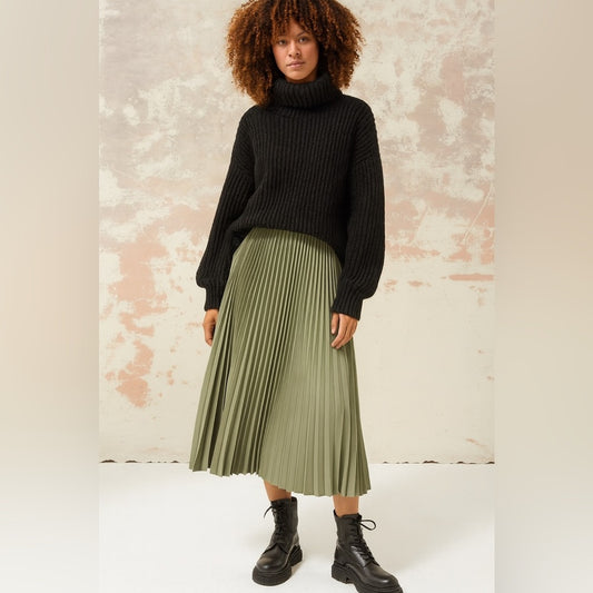 East 42nd Street - Olive Green Women's Skirt