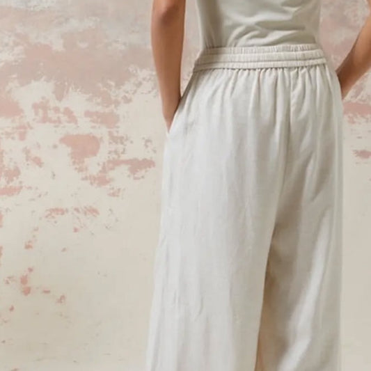East 42nd Street - Beige Wide leg Pant