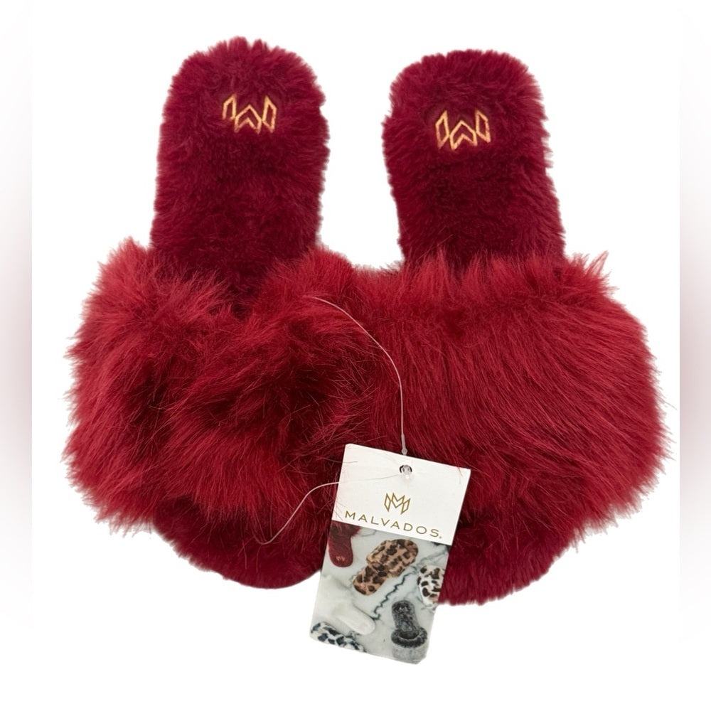 Malvados Women's Sky Blue fur Slippers