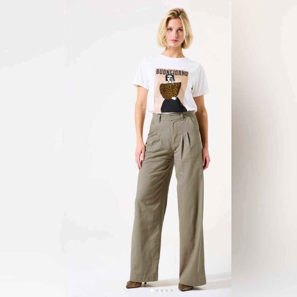 GARCIA - Khaki Wide Leg Pants