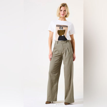 GARCIA - Khaki Wide Leg Pants