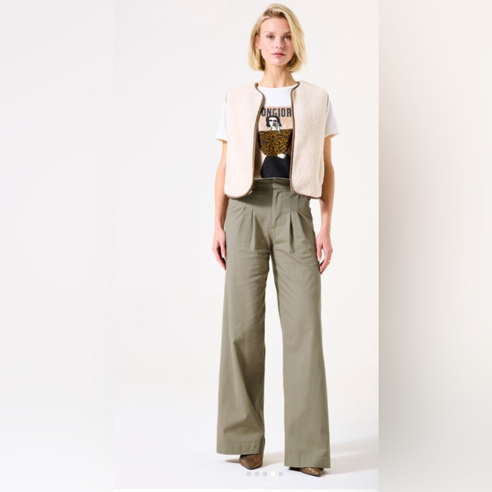GARCIA - Khaki Wide Leg Pants