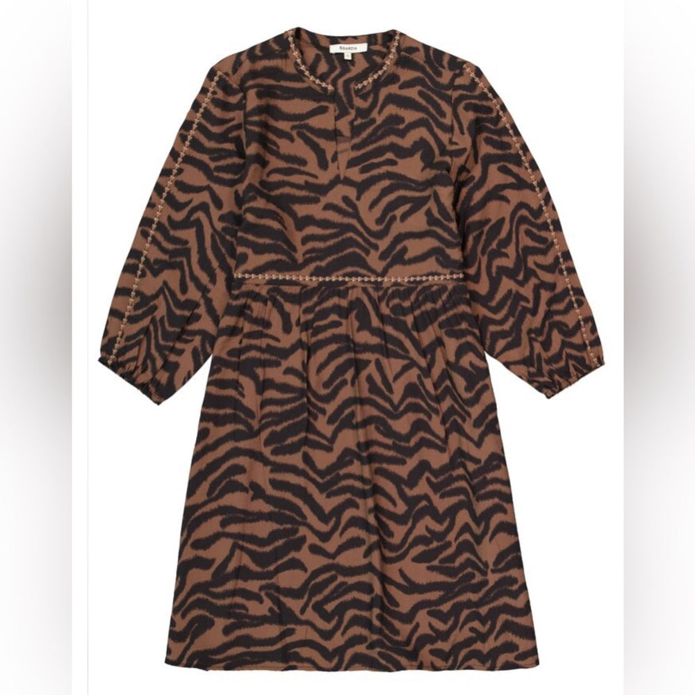 GARCIA- Brown and Black Animal Print Dress