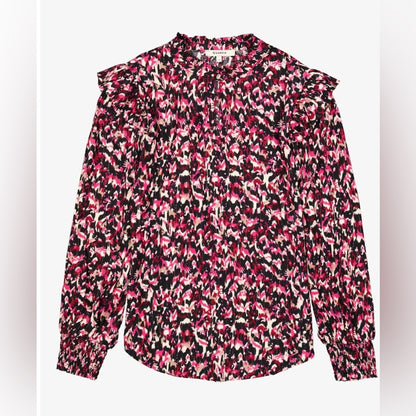 GRACIA- Multicolor Blouse with Ruffle Details
