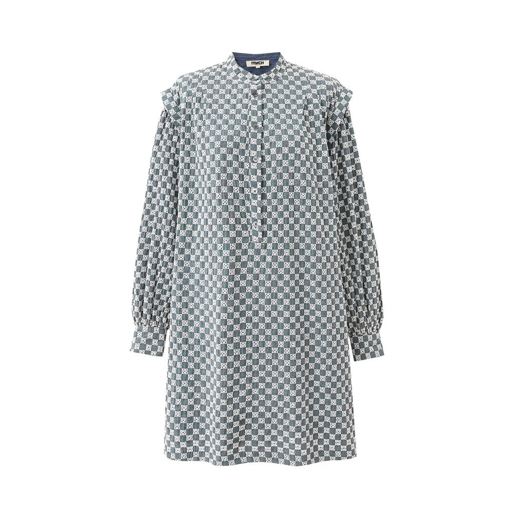 🇫🇷FRNCH - BLUE ALLIUM JEAN DRESS