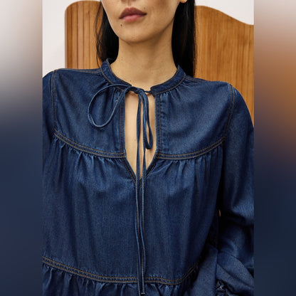 FRNCH 🇫🇷- BLUE JEAN CIXOUS BLOUSE