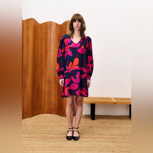 FRNCH 🇫🇷- ROBE CALLIE GEO FLOWERS