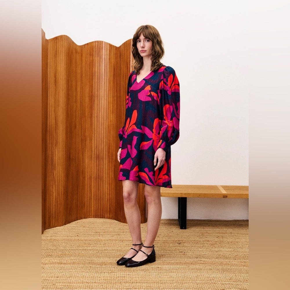 FRNCH 🇫🇷- ROBE CALLIE GEO FLOWERS