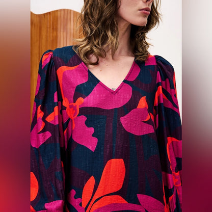 FRNCH 🇫🇷- ROBE CALLIE GEO FLOWERS