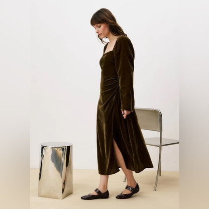 FRNCH 🇫🇷 - THELMA ICE BROWN DRESS