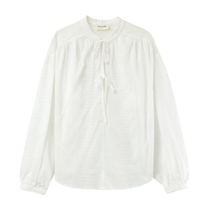 Grace & Mila - EMBROIDERED COLLAR
BLOUSE ECRU PERSIA
