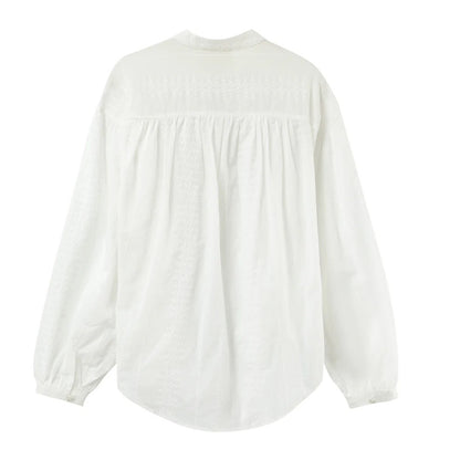 Grace & Mila - EMBROIDERED COLLAR
BLOUSE ECRU PERSIA