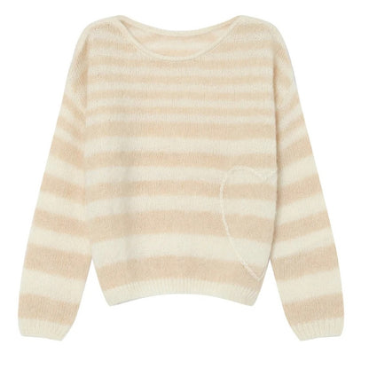 Grace & Mila - STRIPED SWEATER VANILLA
SAND