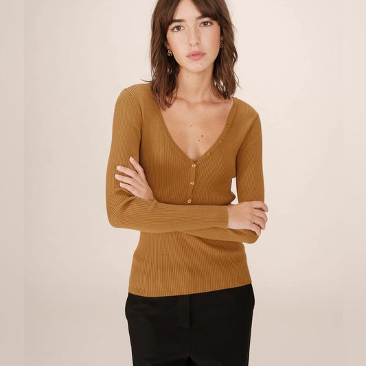 Grace & Mila - FINE KNIT SWEATER OCHER
SATURNIN