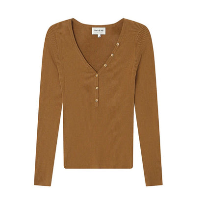 Grace & Mila - FINE KNIT SWEATER OCHER
SATURNIN