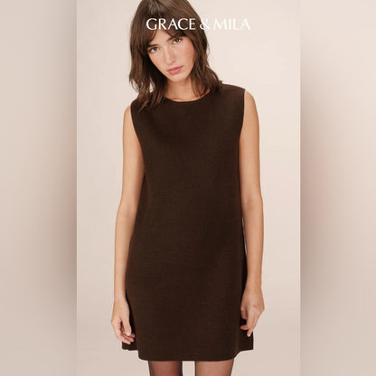 Grace & Mila - SHORT TAILORED DRESS
CHOCOLATE SARAH