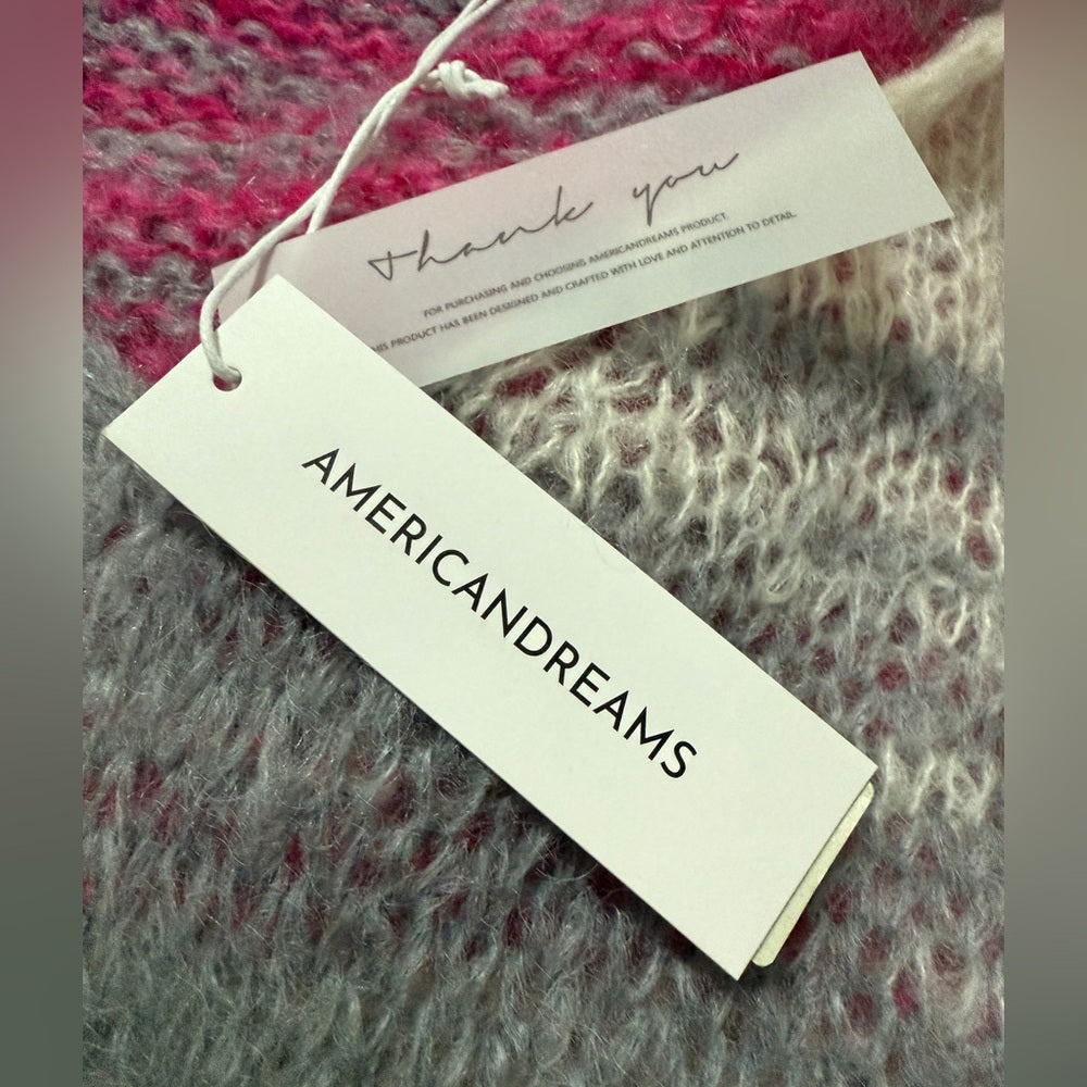 American Dreams 🇮🇹 - Milana LS Mohair Knit Pink Dream